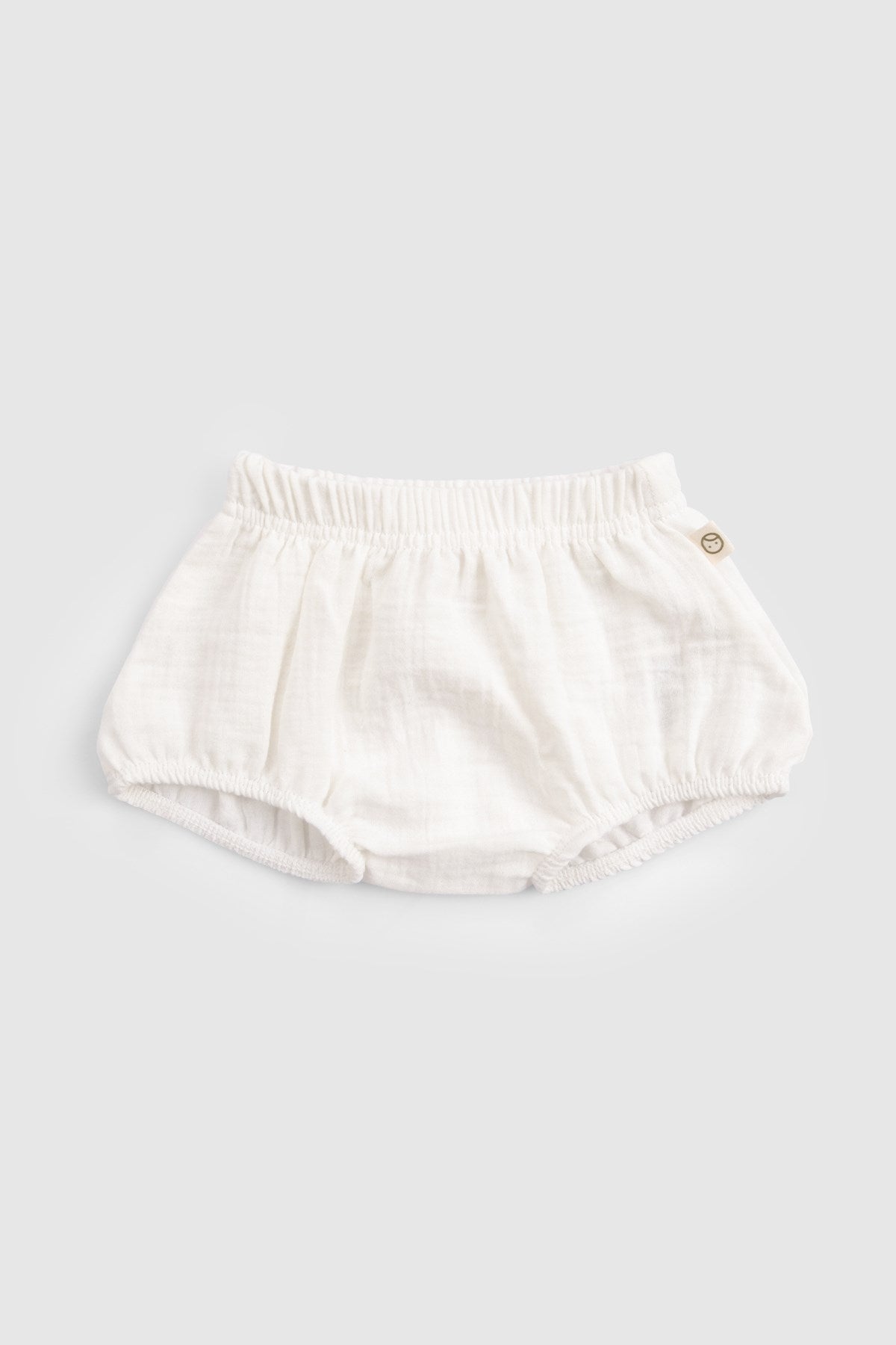 Organik Pamuk Müslin Ekru Bebek Bloomer