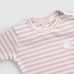 Organik Pamuklu Kaşkorse Modal Pembe Bebek Takımı