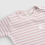 Organik Pamuklu Kaşkorse Modal Pembe Bebek Takımı