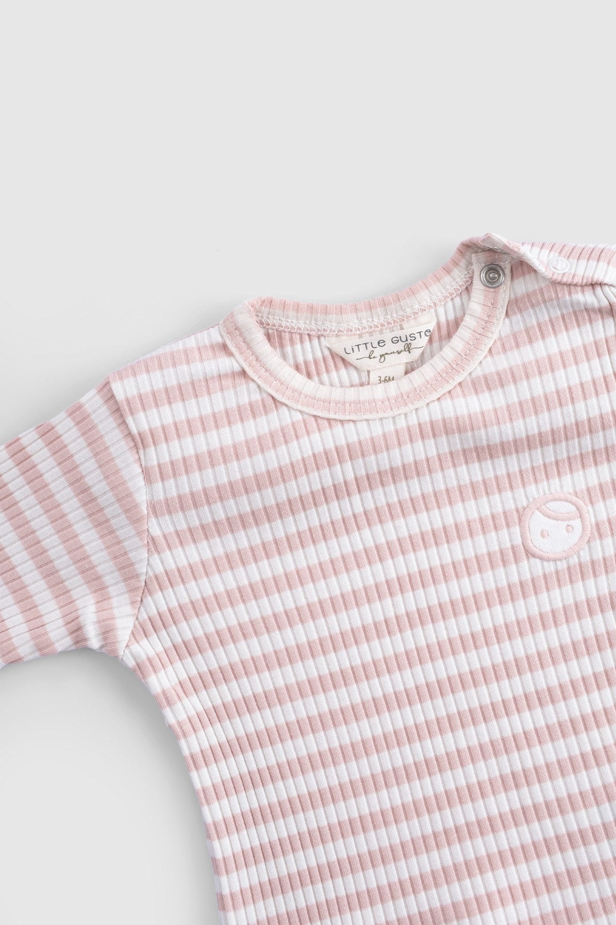 Organik Pamuklu Kaşkorse Modal Pembe Bebek Takımı