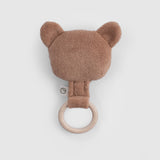 Ahşap Saplı Kahve Çıngıraklı Diş Kaşıyıcı Ayıcık