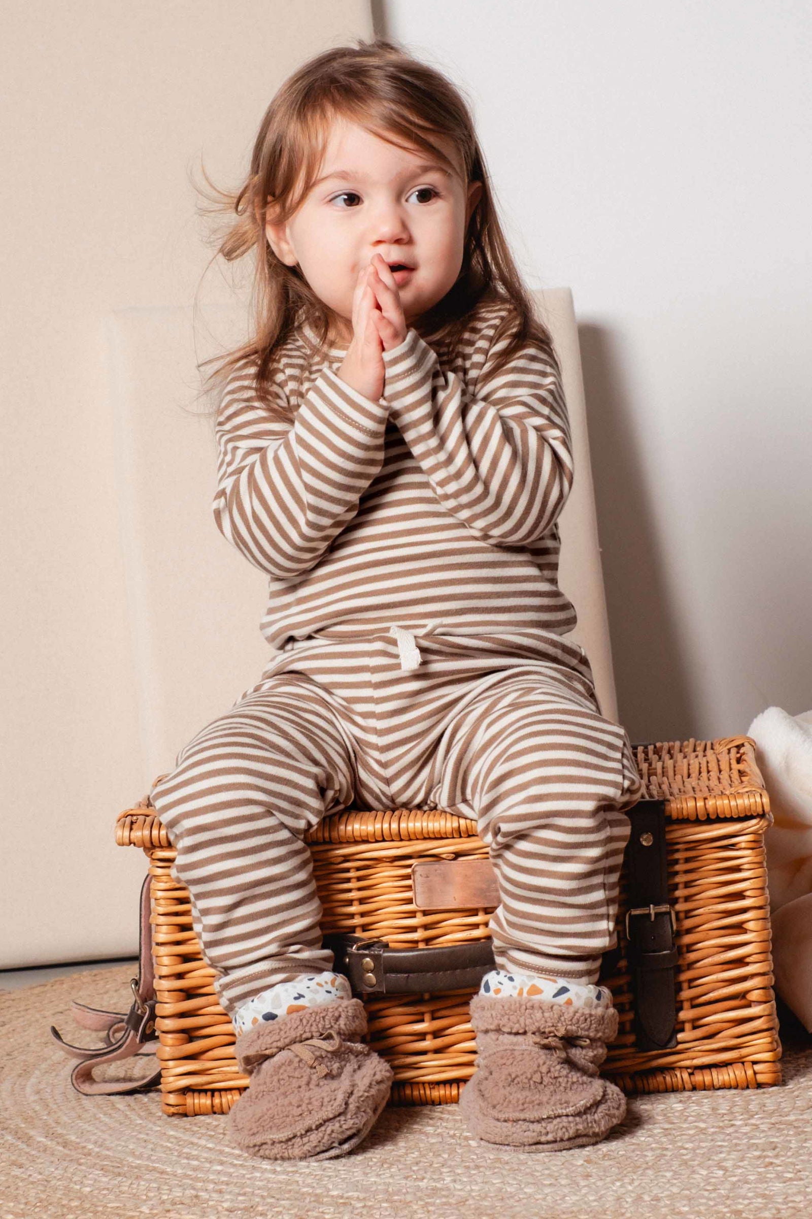 2'li Organik Pamuk Bebek Pantolonu Playtime - Little Gusto -