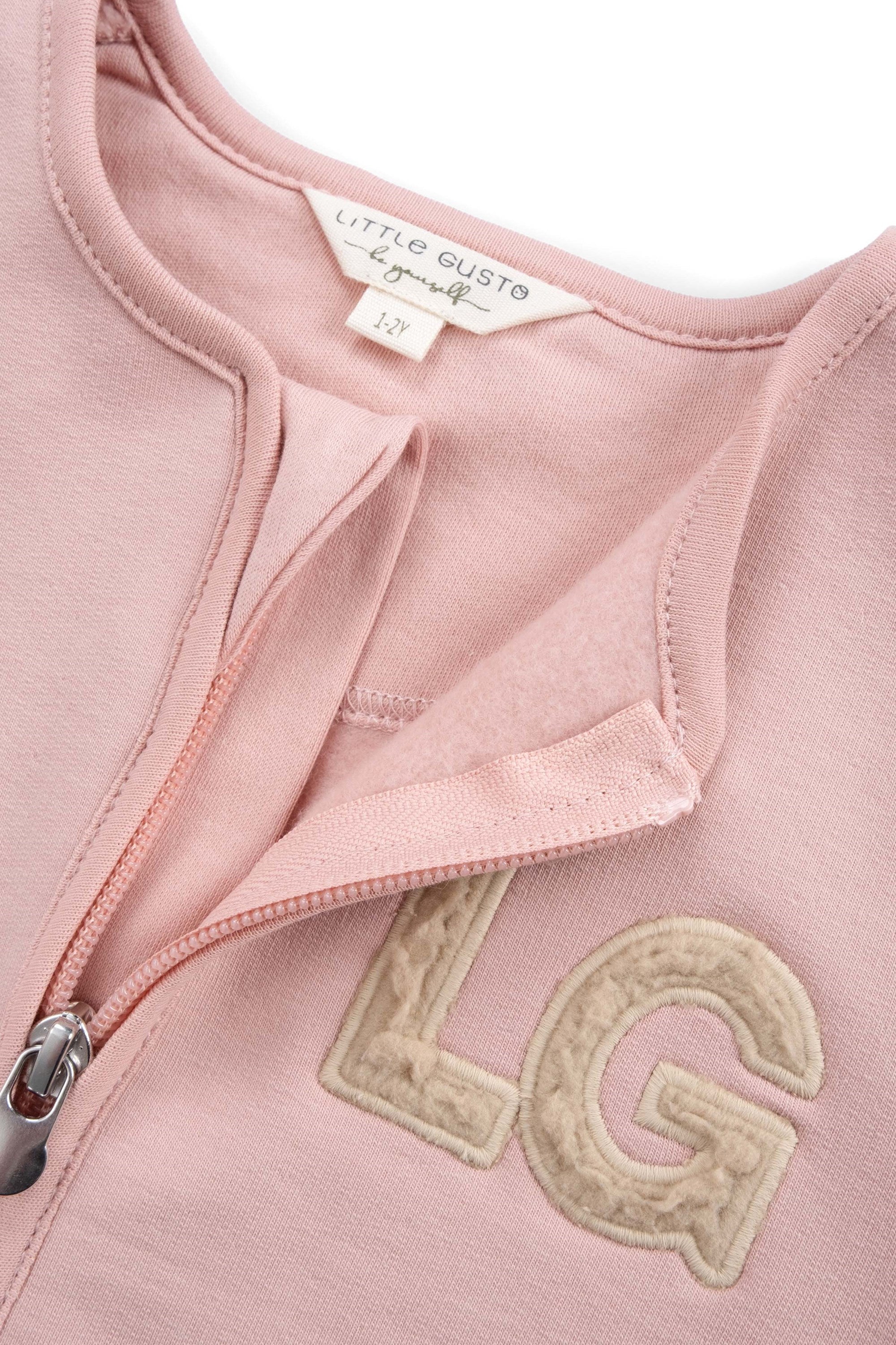 Organik Pamuklu Bebek Ceketi Pembe