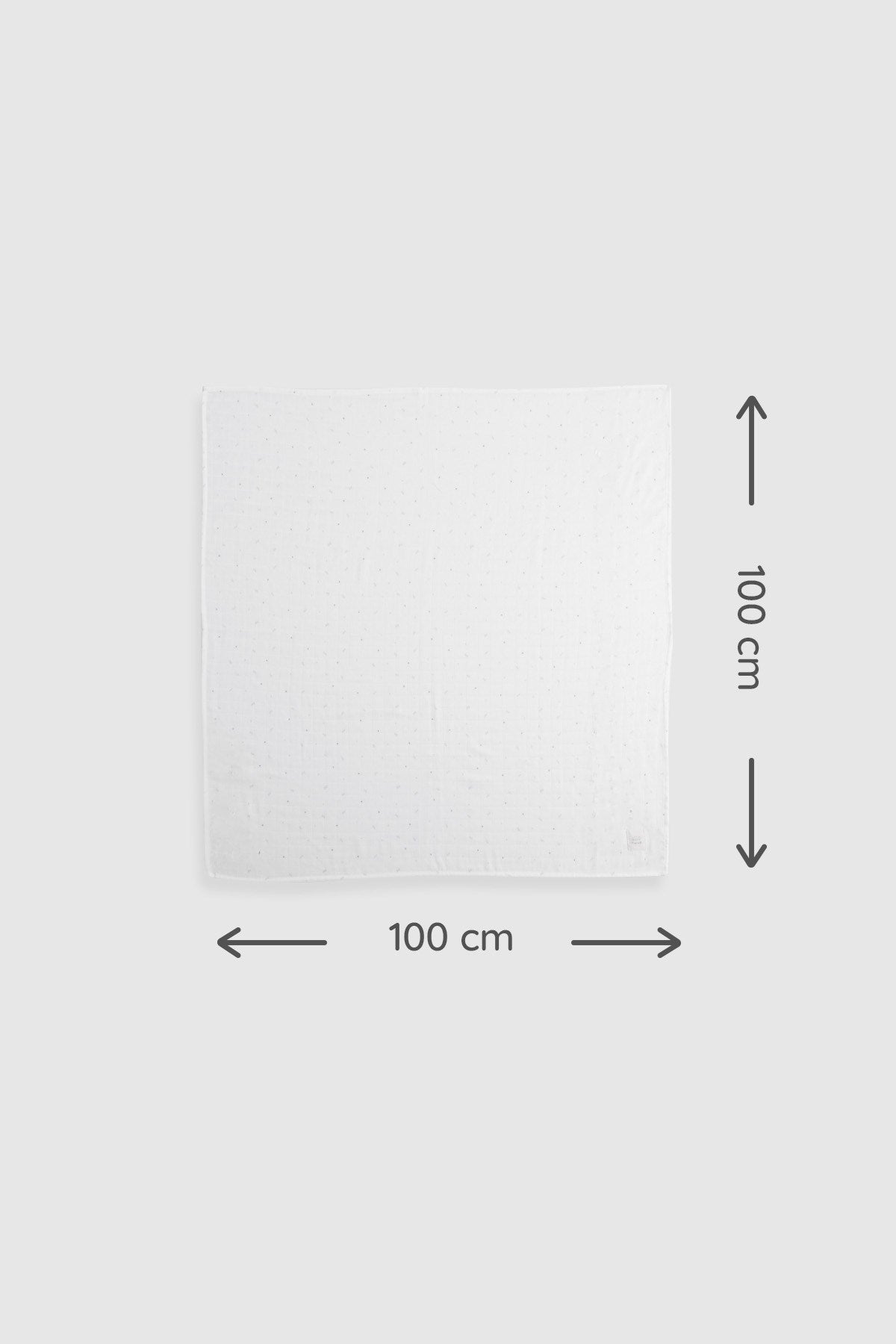 Organik Pamuk Müslin Mavi 3'lü Swaddle Seti 100x100 cm