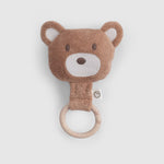 Ahşap Saplı Kahve Çıngıraklı Diş Kaşıyıcı Ayıcık