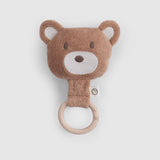 Ahşap Saplı Kahve Çıngıraklı Diş Kaşıyıcı Ayıcık