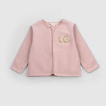 Organik Pamuklu Bebek Ceketi Pembe