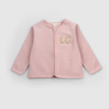 Organik Pamuklu Bebek Ceketi Pembe