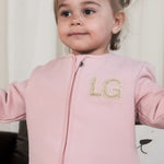 Organik Pamuklu Bebek Ceketi Pembe