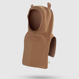 Organik Pamuklu Ayıcık Kahverengi Balaklava Eldiven Seti