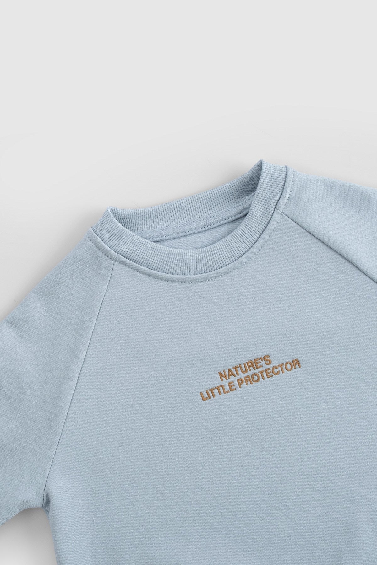 Organik Pamuklu Mavi Bebek Takımı