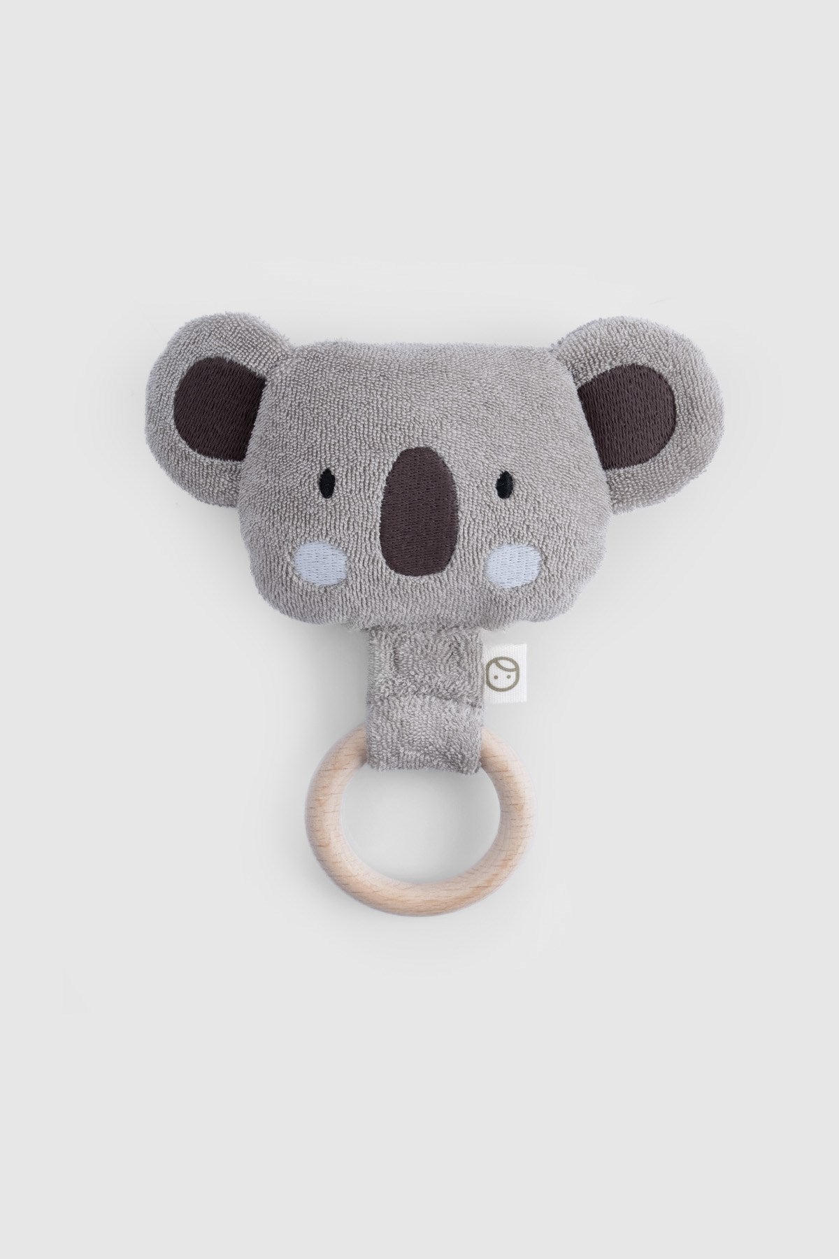 Ahşap Saplı Gri Çıngıraklı Diş Kaşıyıcı Koala