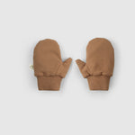 Organik Pamuklu Ayıcık Kahverengi Balaklava Eldiven Seti