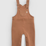 Organik Pamuklu Bebek Salopet Kahverengi