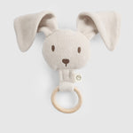 Ahşap Saplı Bej Çıngıraklı Diş Kaşıyıcı Tavşan