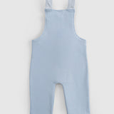 Organik Pamuklu İçi Tüylü Bebek Salopet Mavi