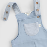 Organik Pamuklu İçi Tüylü Bebek Salopet Mavi