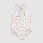 Askılı UV Korumalı Pembe Cosmos Bebek Mayo - Little Gusto -