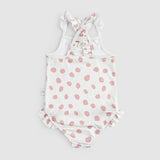 Askılı UV Korumalı Pembe Cosmos Bebek Mayo - Little Gusto -