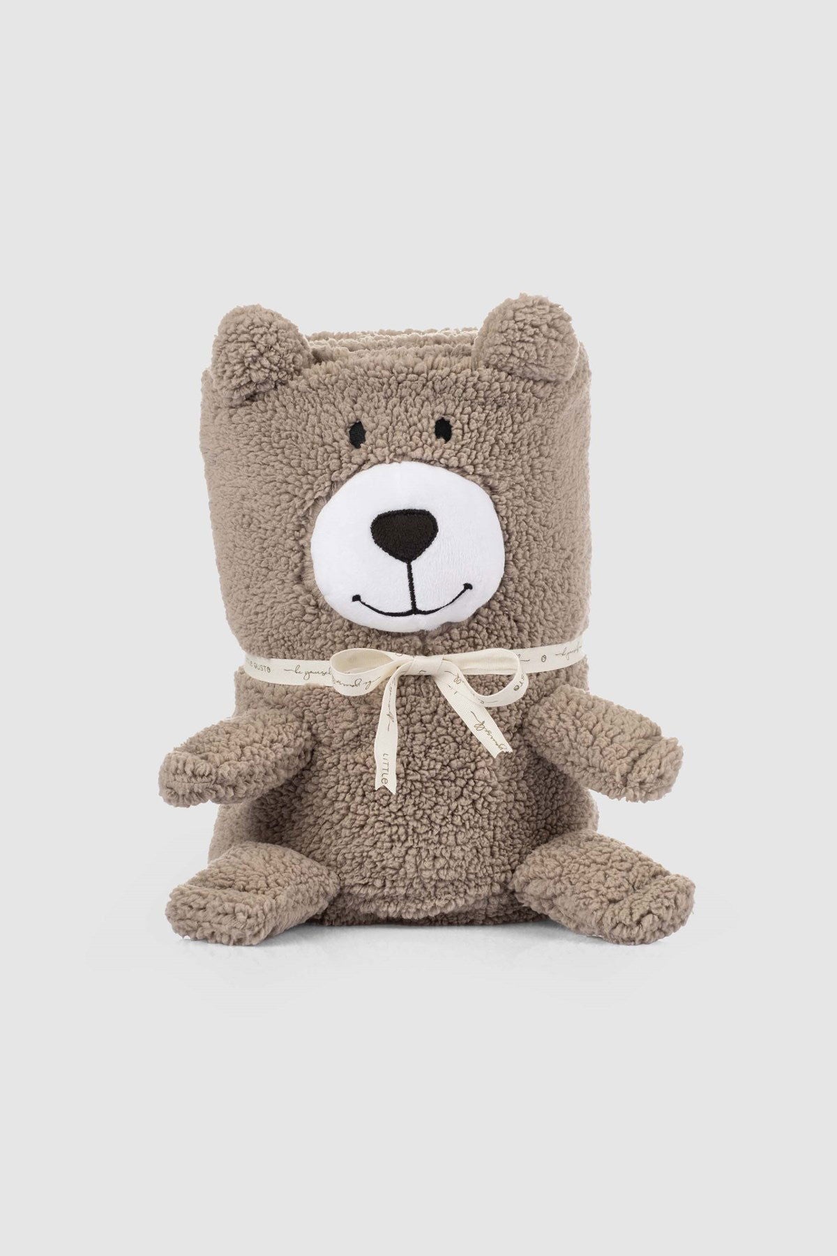Wellsoft Ayıcık Kahve Bebek Battaniyesi - Little Gusto - Bebek Battaniye