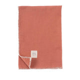 Bebek Müslin Bezi Örtü ve Kese Seti Organik Pamuk 120 cm Pembe - Little Gusto -