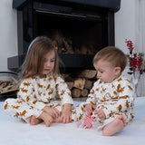 Organik Pamuk Bebek Pijama Takımı Deer