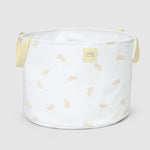 Organik Pamuk Büyük Boy Saplı Oyuncak Sepeti Feather 25x35 cm - Little Gusto -