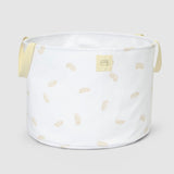 Organik Pamuk Büyük Boy Saplı Oyuncak Sepeti Feather 25x35 cm - Little Gusto -