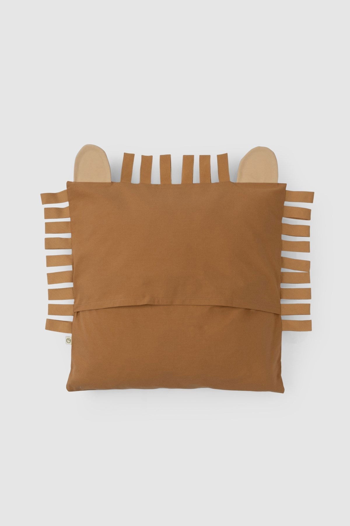 Organik Pamuk Kare Süs Yastık Aslan 40x40 - Little Gusto -