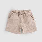 Organik Pamuk Müslin Bebek Bej Şort - Little Gusto - Şort