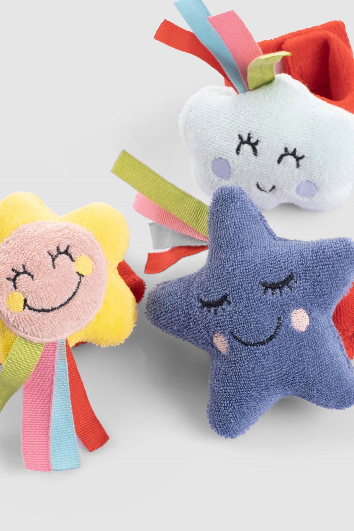 Organik Pamuklu Çıngıraklı Bileklik Seti - Little Gusto -