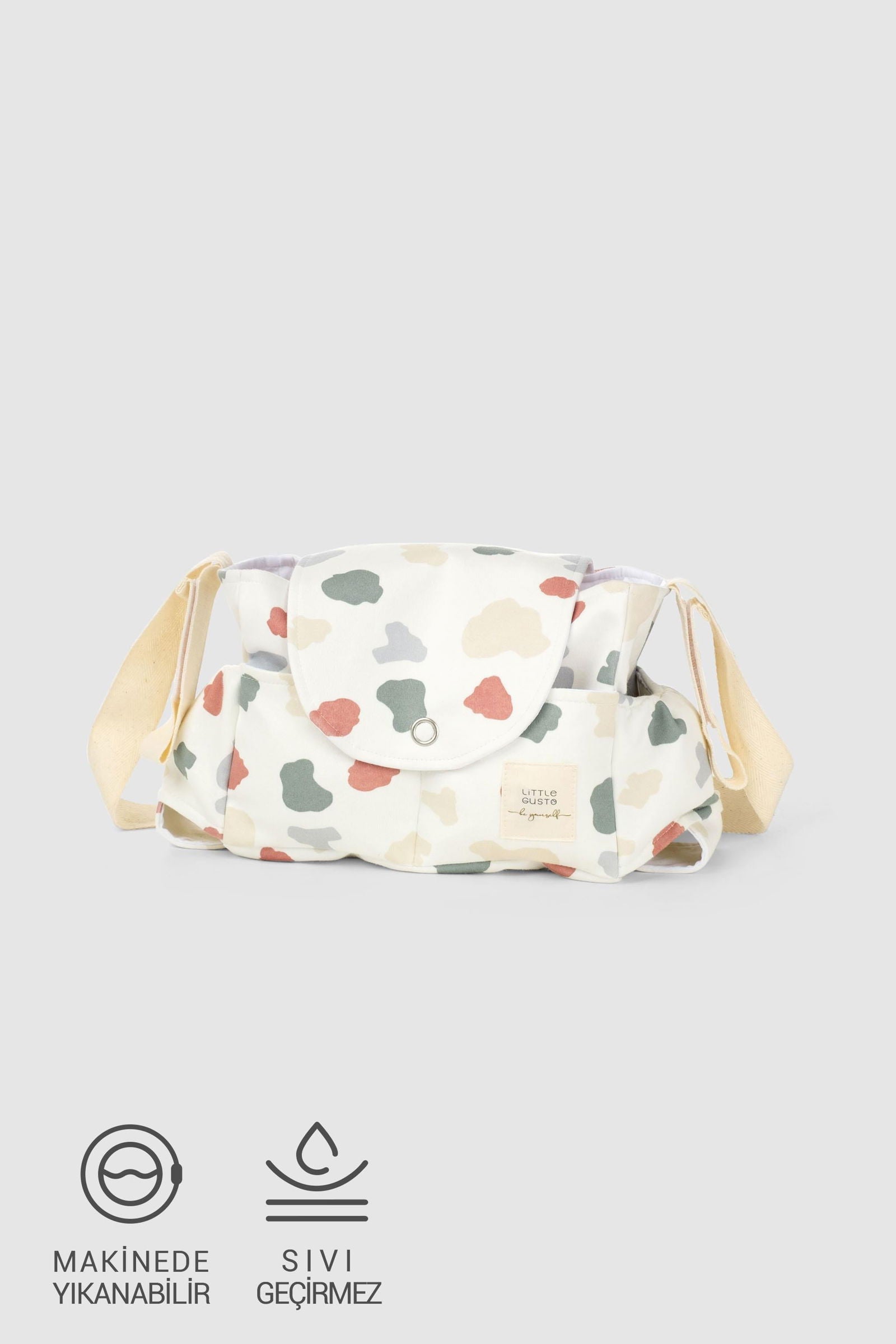 Sıvı Geçirmez Bebek Arabası Organizer Çantası Animal Desenli - Little Gusto - Bebek Anne Çantası