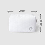 Sıvı geçirmez Fermuarlı Kapitone Organizer Çanta Beyaz - Little Gusto -