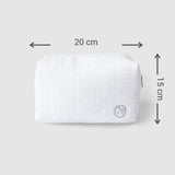 Sıvı geçirmez Fermuarlı Kapitone Organizer Çanta Beyaz - Little Gusto -