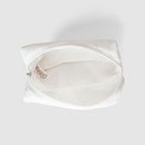 Sıvı geçirmez Fermuarlı Kapitone Organizer Çanta Beyaz - Little Gusto -