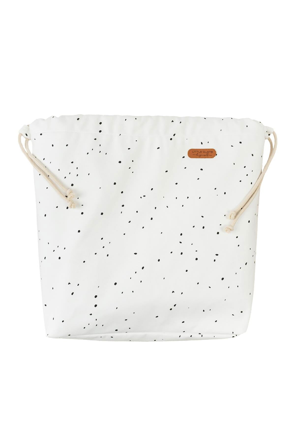 Yatak Yanı Oyuncak Sepeti Cosmos Beyaz Organik Pamuk - Little Gusto -