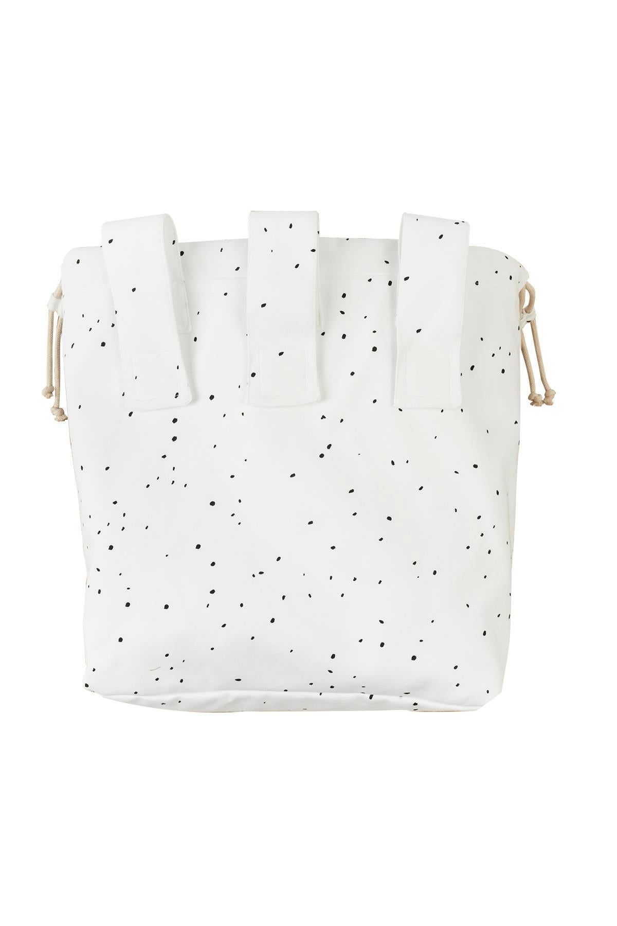 Yatak Yanı Oyuncak Sepeti Cosmos Beyaz Organik Pamuk - Little Gusto -