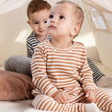 Organik Pamuklu  Kaşkorse  Modal Kahve Bebek Takımı