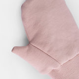 Organik Pamuklu Tavşan Kulaklı Pembe Balaklava Eldiven Seti