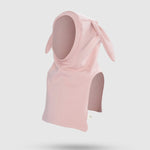 Organik Pamuklu Tavşan Kulaklı Pembe Balaklava Eldiven Seti