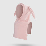 Organik Pamuklu Tavşan Kulaklı Pembe Balaklava Eldiven Seti