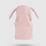 Organik Pamuklu Tavşan Kulaklı Pembe Balaklava Eldiven Seti