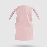 Organik Pamuklu Tavşan Kulaklı Pembe Balaklava Eldiven Seti