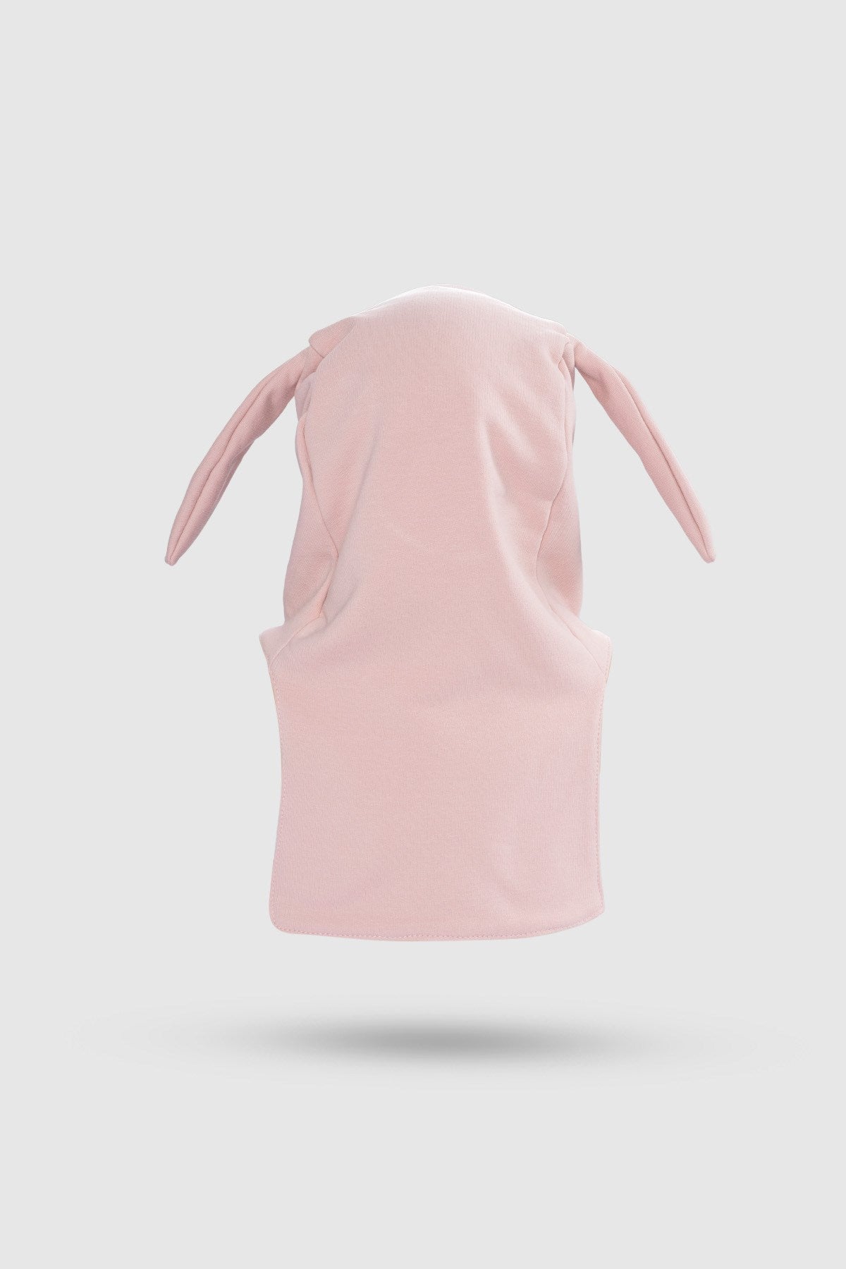 Organik Pamuklu Tavşan Kulaklı Pembe Balaklava Eldiven Seti