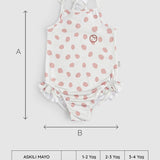 Askılı UV Korumalı Bebek Mayo Pembe Cosmos