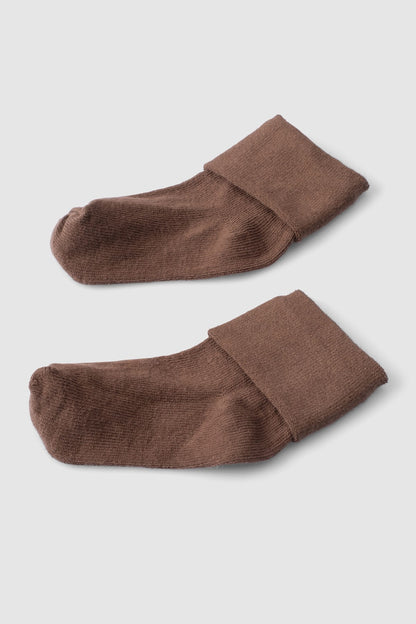 Organik Bebek Çorabı Kahverengi