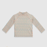 UV Korumalı Uzun Kollu Erkek Bebek Üst Mayo Orange Oasis Mayo Sand Mother