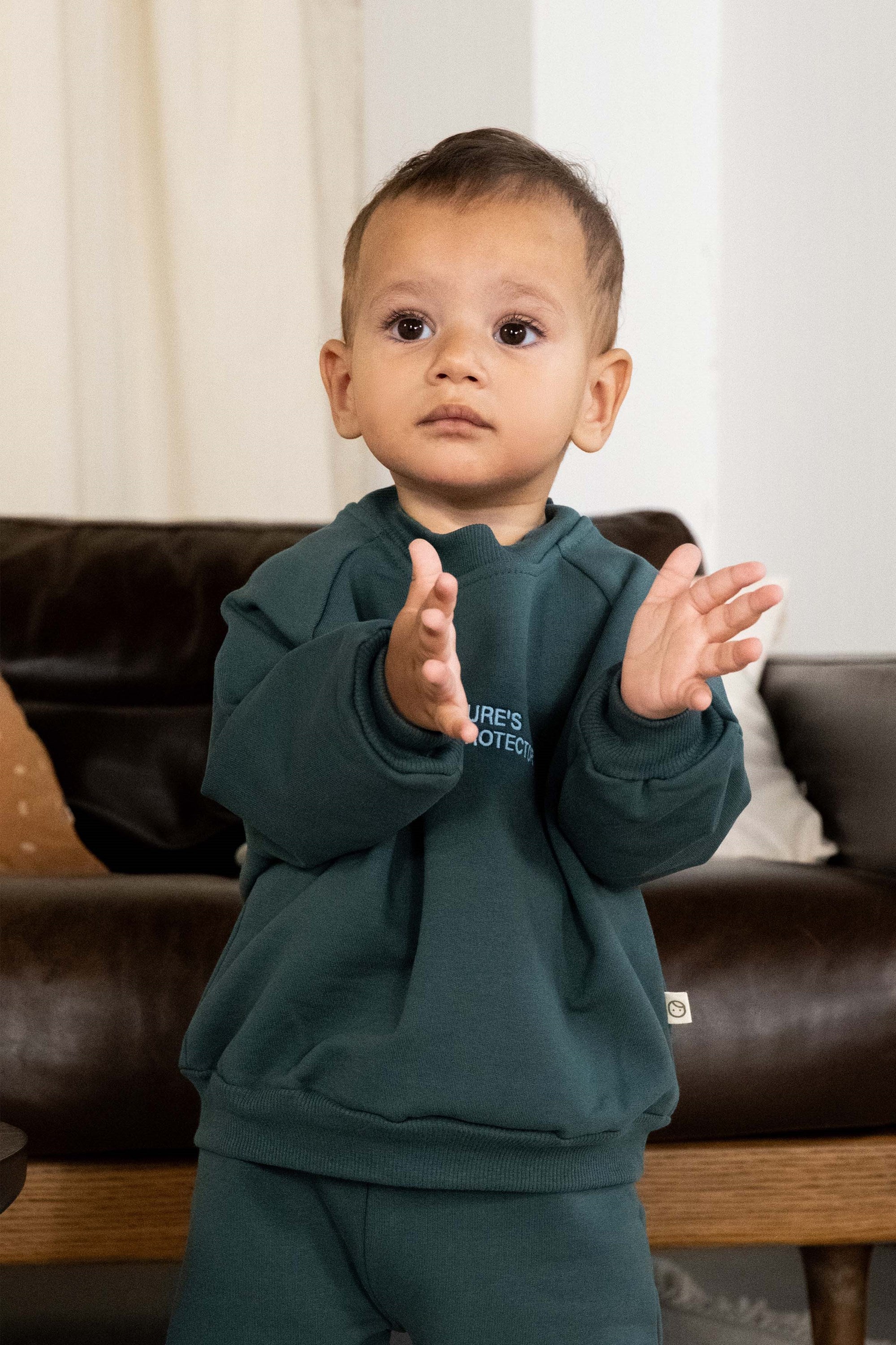 Organik Pamuklu Yeşil Bebek Takımı