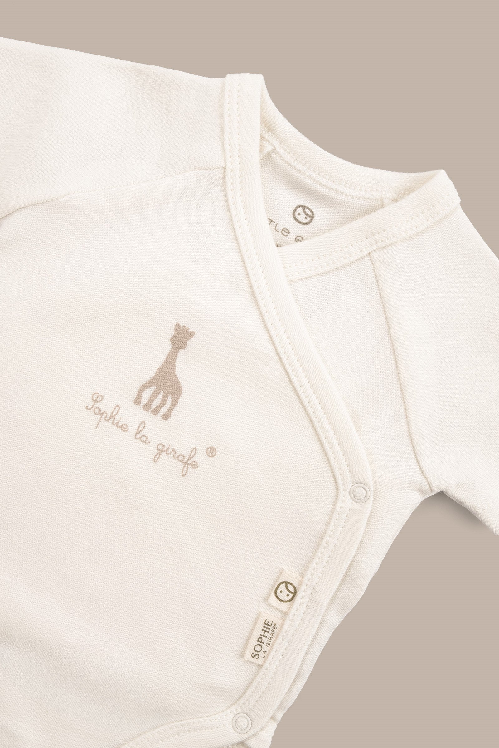 Sophie la girafe Organik Pamuk 2'li Kısa Kollu Kruvaze Zıbın