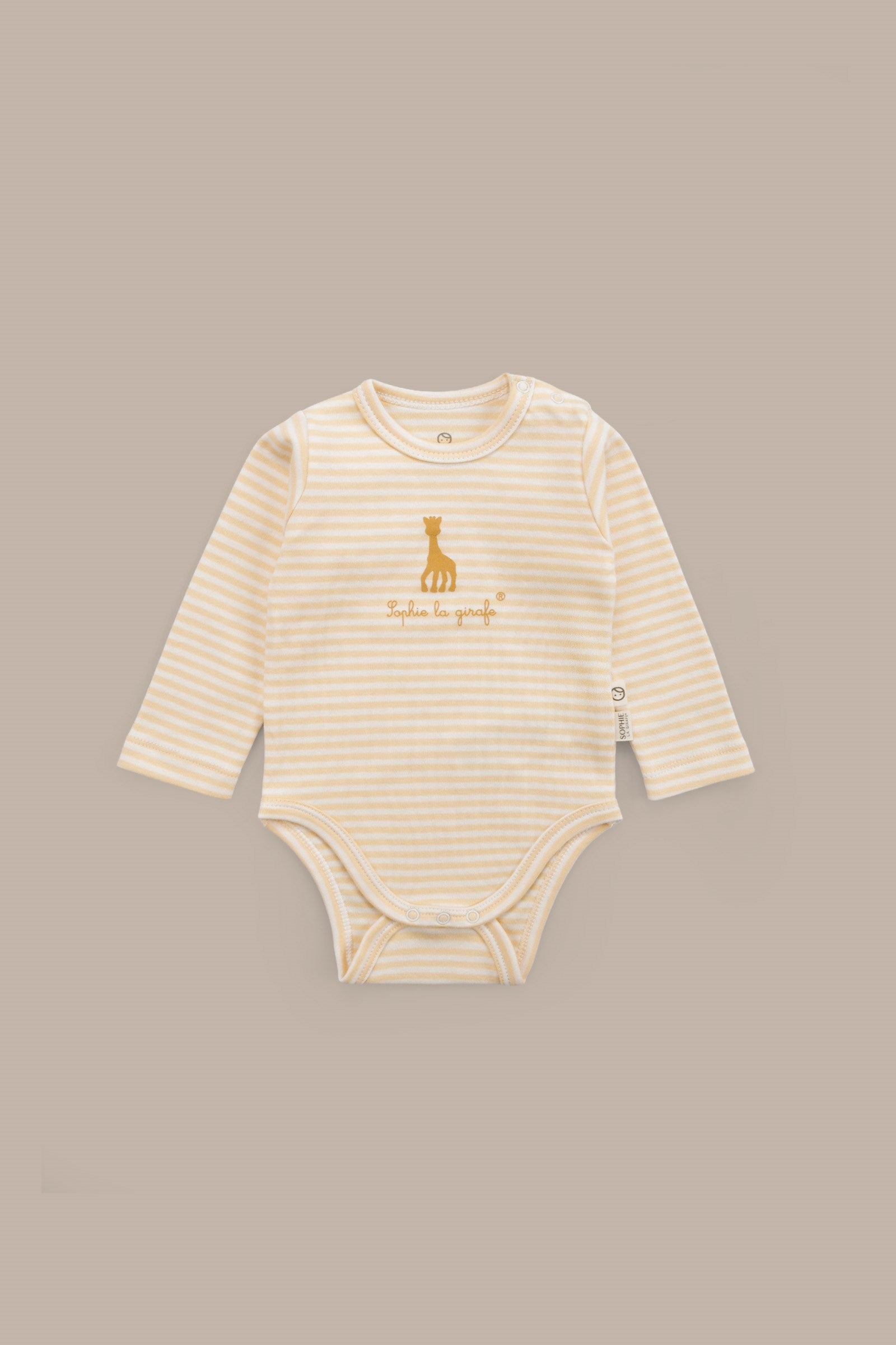 Sophie la girafe 2'li Uzun Kollu Organik Pamuk Zıbın